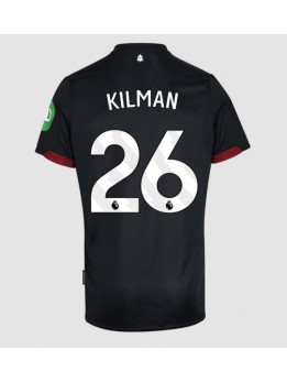 West Ham United Max Kilman #26 Replika Borta Kläder 2024-25 Kortärmad